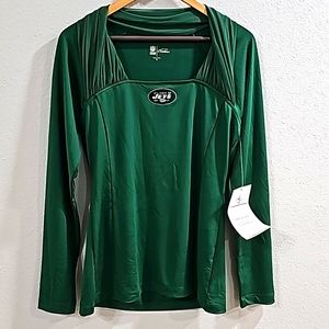 All Sport Couture New York Jets Long Sleeve Top NWT NFL Size XL